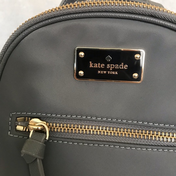Kate spade mini Bradley Wilson Road Backpack Gray - Picture 2 of 8
